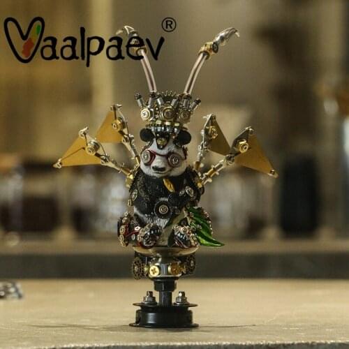 Moving Castle Panda 3D Metal Iron DIY Assemble Puzzle Building Blocks Model Action Figure Robot Anti Stress Relief Toys for Men