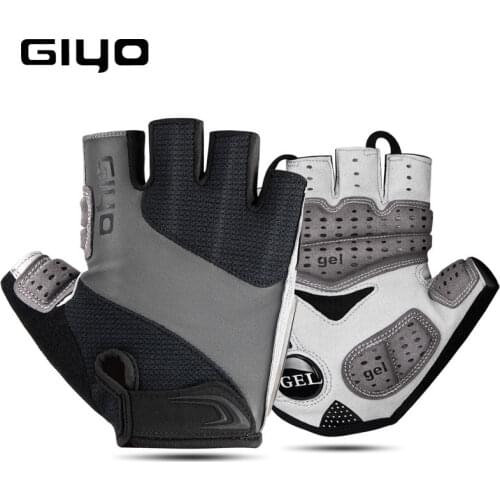 GIYO Bicycle Gloves Half Finger Outdoor Sports Gloves For Men Women Gel Pad Breathable MTB Road Racing Riding Cycling Gloves