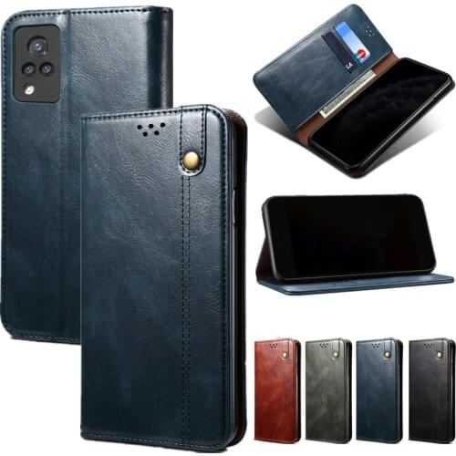 Classic Leather Case for VIVO V21E Y73 2021 V21 S9 Y51 Y20S V20 SE Y70 2020 S7 Y30 Flip Wallet Cover Magnetic Protection Fundas