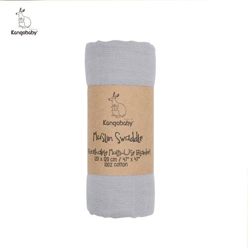 Kangobaby Classic Solid Color Muslin Swaddle Photography Blanket Stroller Cover