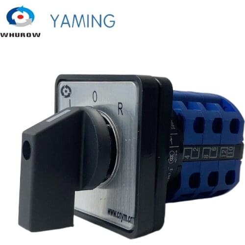 L-0-R 3 Positions 20A/32A High Quality Changeover Control Circuit Panel Mounted For Electrician Using Tools Rotary Cam Switch