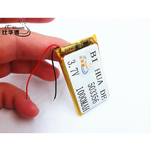 Li-Po 3.7V,1000mAH,503356 polymer lithium ion / Li-ion battery for GPS,mp3,mp4,mp5,dvd,,model toy