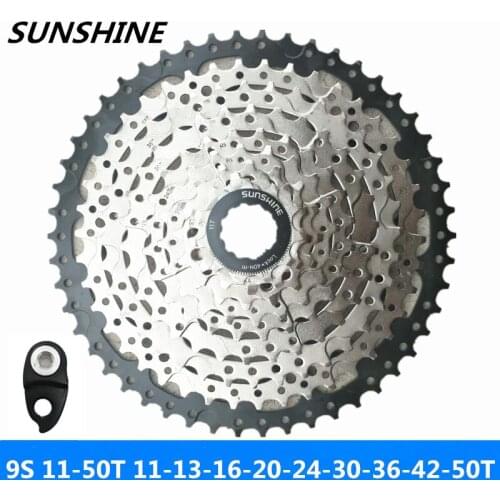 Luz do sol 9-velocidade 11-50 t montanha/estrada bicicleta cartão dobrável pequeno volante da roda compatível com sunrace. shima