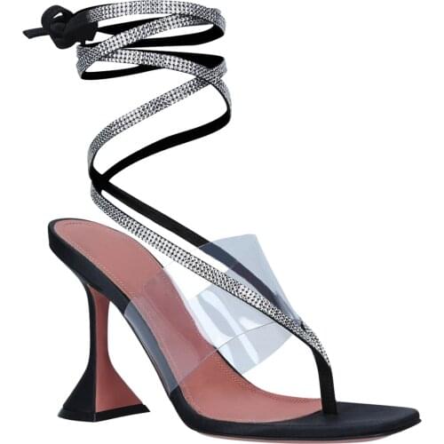 Fashion Crystal-embellished Zula Sandals 95 Heels Black