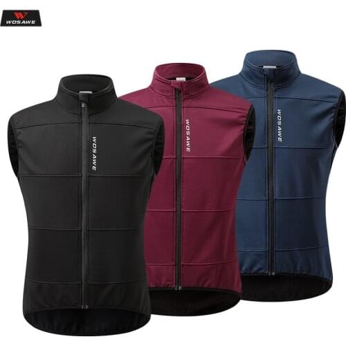 WOSAWE Mens Autumn Winter Motorcycle Vest Motocross Off-Road Thermal Warm Jackets Motorbike Racing sleeveless Riding Clothes