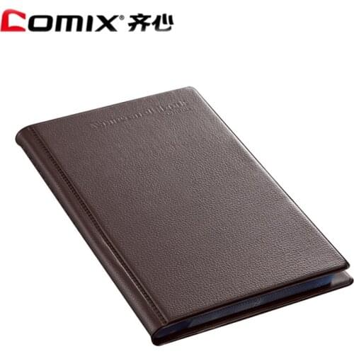 Comix Hardcover Business Card Book 180 Cards Name Card Book Card Case Holder Book Brown Color