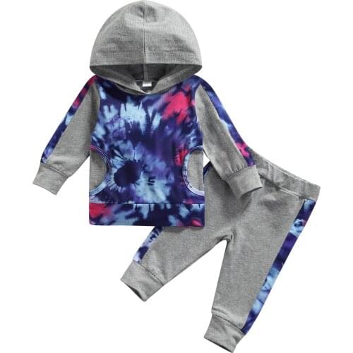 Autumn Spring Baby Clothing Kid Girls Cotton Outfits Clothes Long Sleeve Hoodie Pants Clothing Sets