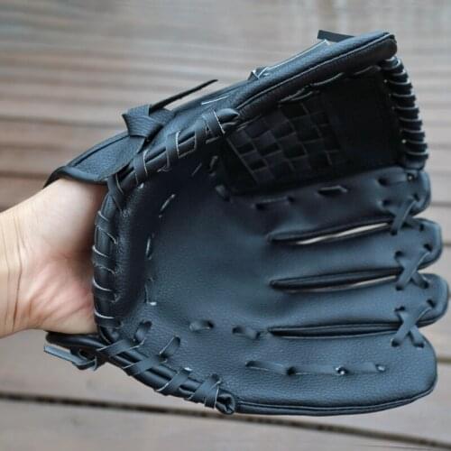 PVC Leather Left Hand Pitchers Gloves 9.5“/”10.5"/12.5" for Kids Youth Adults