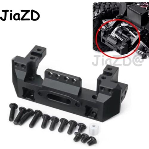 1PCS Aluminum Alloy Black/Silver Front Servo Stand Bumper Mount for 1/10 RC Crawler Traxxas TRX-4 TRX4 RC Car Accessories T9