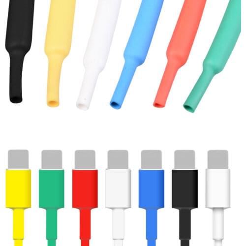 Cable Protector Heat Shink Tube Universal USB Charger Cord Wire Sleeve Shrinkable Cable Protector for Iphone Charging Data Cord