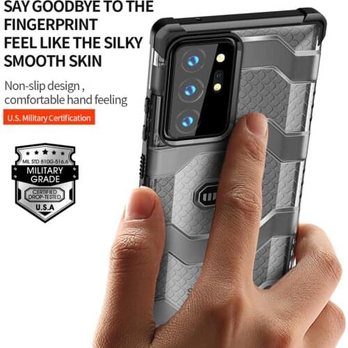 Wlons Military Explorer Anti Falling Certification Case for Samsung Galaxy Note 20 Note20 Ultra 5G Full-Body Rugged Shield Cover