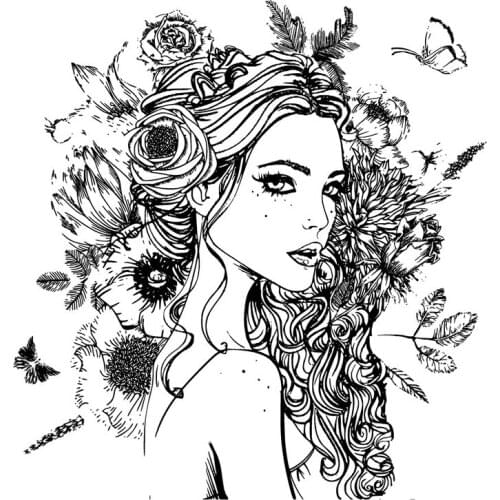 ZhuoAng Girl Clear Stamps/Silicone Transparent Seals for DIY scrapbooking photo album Clear Stamps