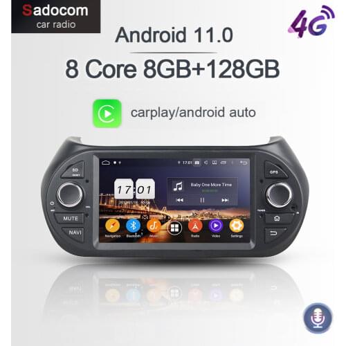 PX6 IPS Android 10.0 8 Core 4G +64G Car DVD Player autoradio car radio For Fiat Fiorino Citroen Nemo Peugeot Bipper 2008-2015