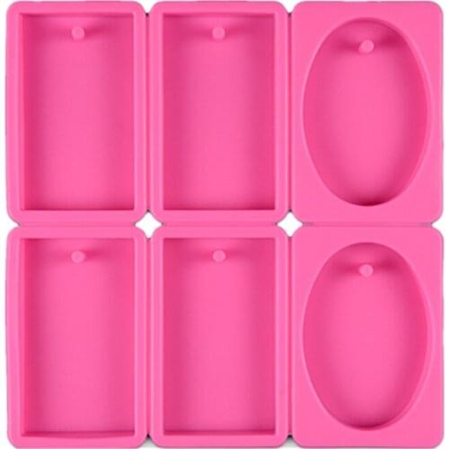 Silicone Cake Mold Square Oval Shape Handmade Soap Mold Cupcake Bread Jelly Chocolate Molds Fondant Decorating Tools E655