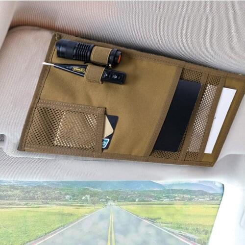 Truck Sun Visor Organizer Panel CD Storage Bag Car Interior Tools Storage Pockets Auto Accessories