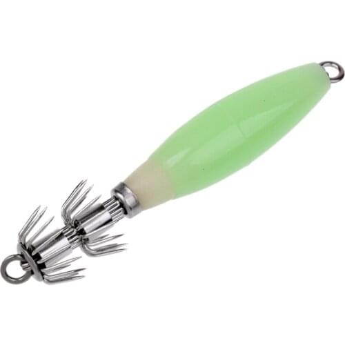 Luminous Octopus Squid Jig Hook 9.5cm Glow in Dark Umbrella-shaped Hook Bait