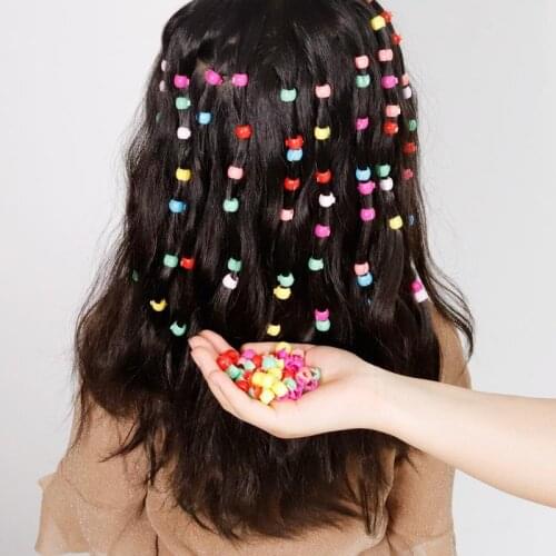 30/80pcs New Candy Color Hair Claws Chlidren Cartoon Mini Peas Hairpins Small Gripper Hair Accessories For Girls