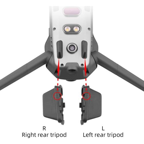Repair Parts For DJI Mavic 2 Pro Zoom Bottom Shell Cover Landing Gear Right Left Rear Legs Shell Feet For Mavic 2 Accessories