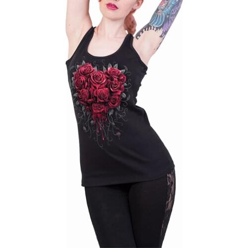 Summer Plus Size Y2K Gothic Tank Tops Women Clothes O Neck Sleeveless Graphic Harajuku Printed Tee Shirts Casual Tshirts F Emale