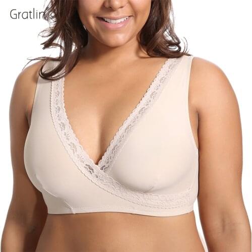 Womens Plus Size Soft Cup Comfort Sleep Maternity and Nursing Bra