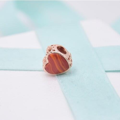 2019 New Top quality Limited Edition Charms red heart charm Fit 925 Sterling Silver Beads Bracelets DIY Christmas Gift Jewelry