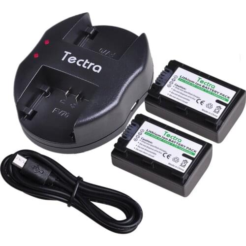 Tectra NP-FH50 NP FH50 NPFH50 Battery Akku +Dual Charger for Sony A230 A330 A290 A380 A390 dcr-sr62 DCRSR200 DVD305