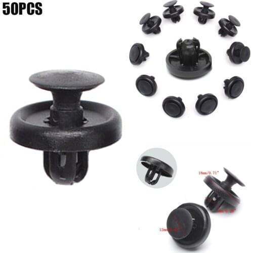 50Pcs 7mm Car Fastener Radiator Trim Clips Engine Cover Wheel Arch Engine Shields Cover Clips 90467-07201 For Toyota /Lexus