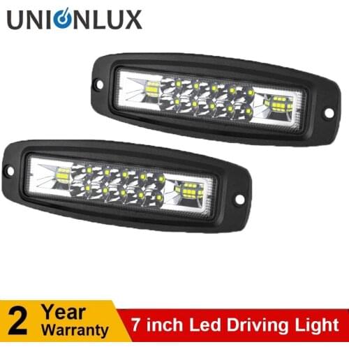 7 Inch Car Flush Mount LED Pod Combo Work Light Bar Auto Led Driving Reversing Lamp ATV SUV Truck Off-road Vehicles 12V 24V