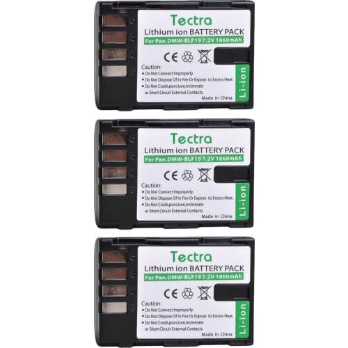 3pc 1860mAh DMW-BLF19E DMW-BLF19 Batteries DMW BLF19 BLF19 blf19e Battery for Panasonic Lumix GH3 GH4 GH5 G9 Cameras