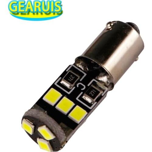 10pcs/lot car t4w ba9s 9 smd 2835 led 35mm*10mm*9mm Canbus Error Free 12V Car Interior Reading Side Wedge Lamps Clearance Lights