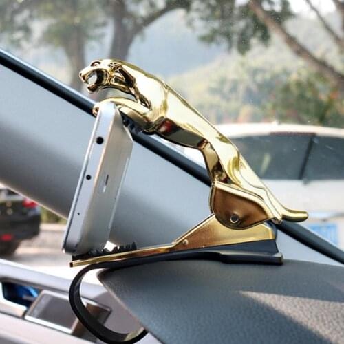 Car Phone Holder Leopard Cheetah 360 Degree GPS Navigation Dashboard Phone Holder For iPhone 8 Plus XS XR 11 Por MAX S10 Mate30