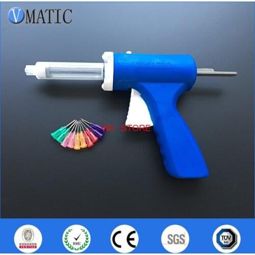 Free Shipping 10 ml 10cc Manual Epoxy Glue Gun With Syringe & Needles