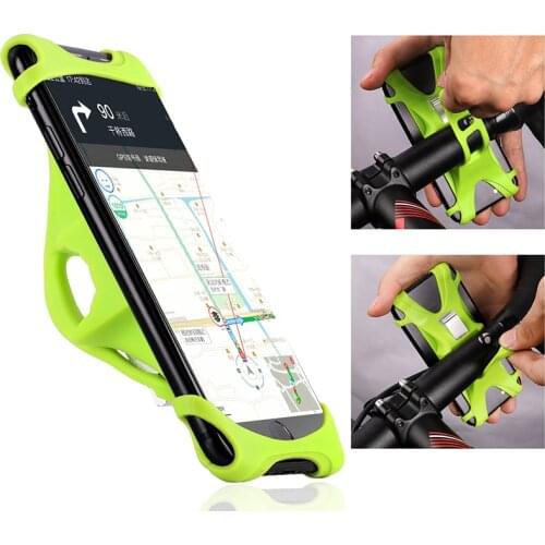 Motorcycle Bicycle Rack Handlebar Silicone Phone Holder 4.0-5.5 Inch Universal Smartphone Bike Accessories Bikes Cycling
