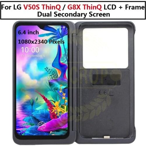 For LG V50S ThinQ LM-V510N V510 5G LCD Display Touch Screen Digitizer Assembly For LG G8X ThinQ G850 LCD Dual Secondary Screen
