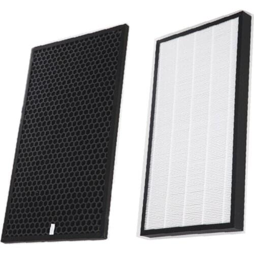 For Sharp FU-A80A FU-A80A-W FZ-A80SFE Air Purifier HEPA and Active Filtrate Fit for Sharp FU-A80E /FU-A80A / FU-A80A-W