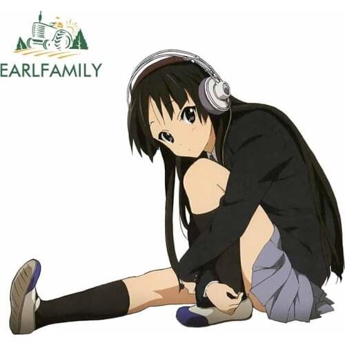 EARLFAMILY 13cm x 11.1cm For Anime Refrigerator Car Stickers Fashion Decal Occlusion Scratch Bumper Vinyl Material Decor