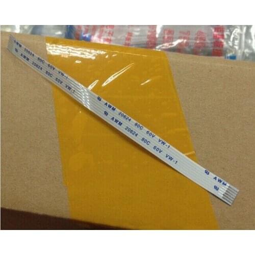 FFC 1.0pitch 6pin 200mm long type A Flexible Flat Cable For TTL LCD DVD Computer Printer AWM 80C 60V VW-1