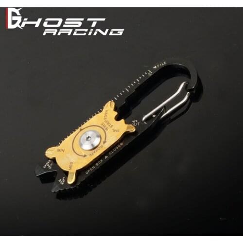 GHOST RACING new creative mini coin knife key buckle carry survival knife outdoor folding knife