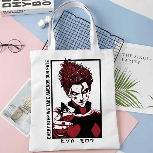 Hunter x Hunter shopping bag bolsas de tela recycle bag cotton handbag tote bag bolsas reutilizables boodschappentas woven grab