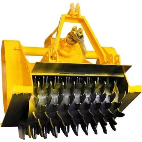 1meter width Tractor accessories root shredder tractor with stump branch no-digging root Shredding machine