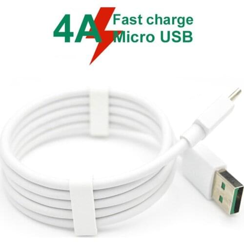 1m 4A fast charging cable, Micro USB charging cable, data synchronization cable, suitable for OPPO VOOC Android when traveling