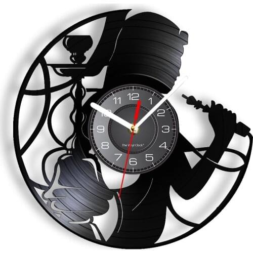 Hookah Laser Cut Longplay Wall Clock Tobacco Man Cave Smoking Lounge Luminous Wall Watch Entertainment Gift Artwork Decoration