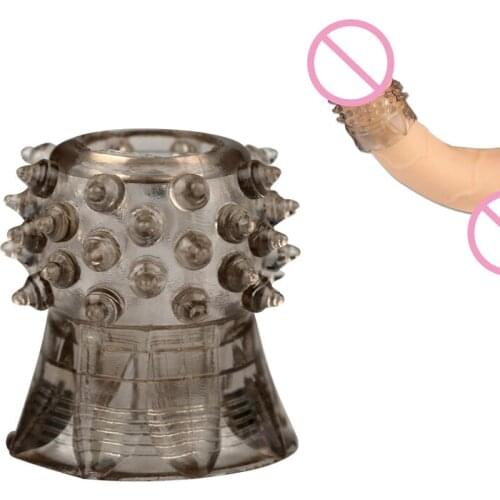 Male Chastity Cage Cock Ring Sex Toys Soft Glans Bondage Sleeve Penis Ring Sex Product for Men Sperm Lock Protection Glans Rings