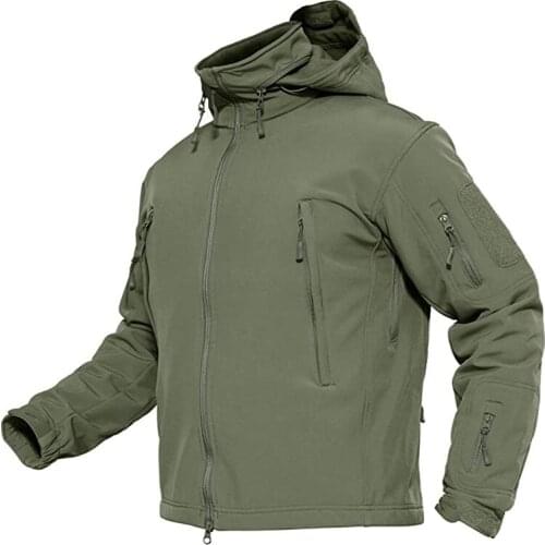 Four Seasons Mens Outdoor Windproof Waterproof Jacket Soft Shell Jacket Tactical Camouflage Jacket Fishing Hunting Clothes