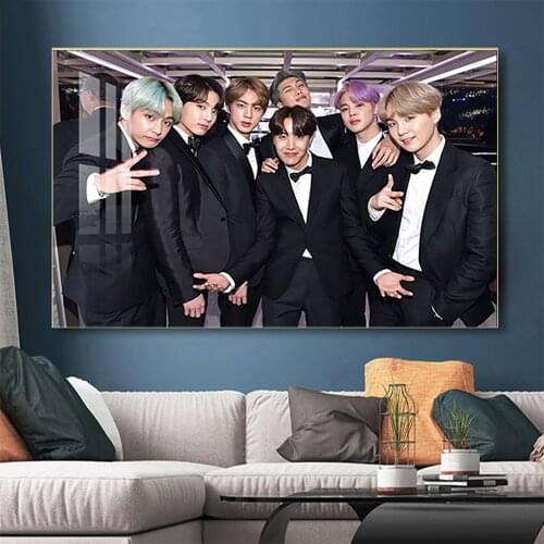 5D DIY Diamond Painting Bangtan Boy Cross Stitch Kits Full Drill Diamond Embroidery Mosaic Home Decor Art Picture Gift