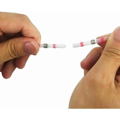 50PCS Mixed Heat Shrink Connect Terminals Waterproof Solder Sleeve Tube Electrical Wire Insulated Butt Connectors Kit