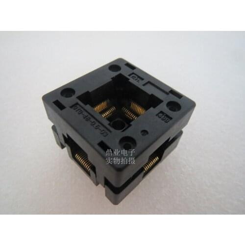OTQ-48-0.5-03 QFP48 TQFP48 LQFP48 Burn-in Socket gold plating IC testing seat Test Socket test bench