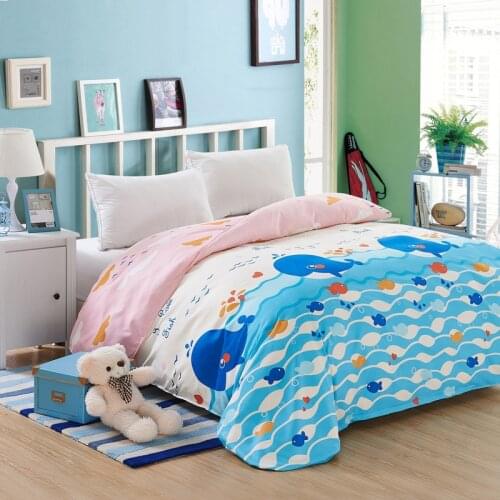 Polka Dot Printing Bed Duvet Cover Reactive Printing Students Dormitory Quilt Cover Soft Comfortable Adults Comforter Cover Only