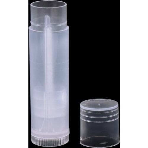 10pcs Empty Refillable Transparent 5g Lip Balm Tubes Containers Cosmetic Lipstick Bottles DIY Lip Gloss Containers Make up Tools