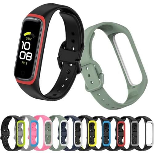 Sport Band Straps For Samsung Galaxy Fit 2 SM-R220 Bracelet Replacement Wrist Strap Soft Silicone Band For Galaxy Fit2 Correa